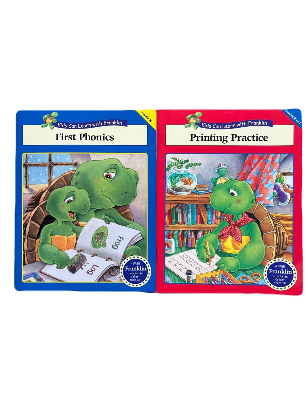 Franklin The Turtle Learning Workbooks With Collector Cards Y2K